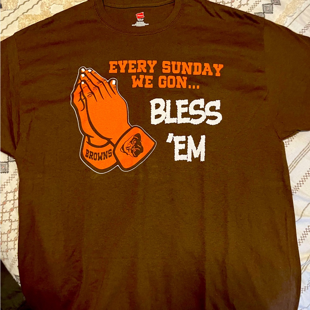 Browns tagless Hanes shirt